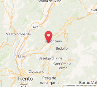 Map of Faver, Trentino-Alto Adige