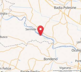 Map of Felonica, Lombardy