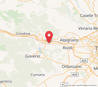 Map of Ferriera, Piedmont