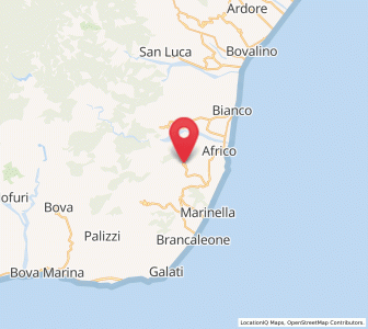 Map of Ferruzzano, Calabria