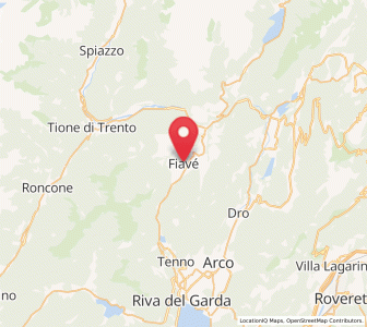 Map of Fiavè, Trentino-Alto Adige