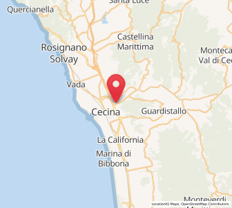 Map of Fiorino, Tuscany