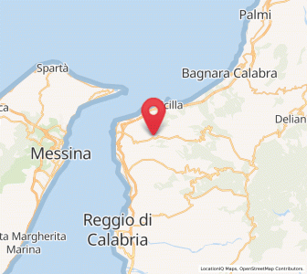 Map of Fiumara, Calabria