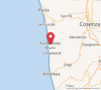 Map of Fiumefreddo Bruzio, Calabria