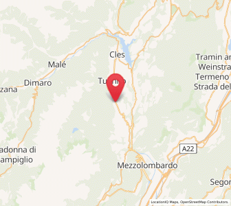 Map of Flavon, Trentino-Alto Adige