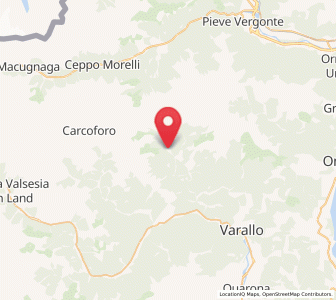 Map of Fobello, Piedmont