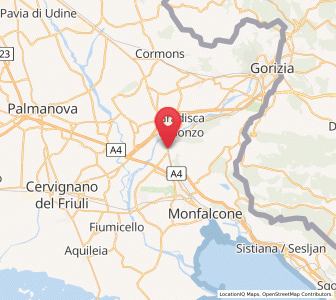 Map of Fogliano, Friuli Venezia Giulia