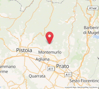 Map of Fognano, Tuscany
