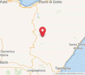 Map of Fondachelli-Fantina, Sicily