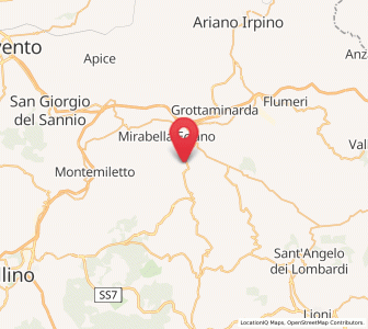 Map of Fontanarosa, Campania