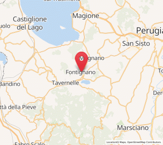 Map of Fontignano, Umbria