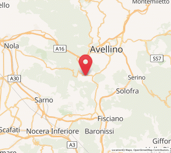 Map of Forino, Campania