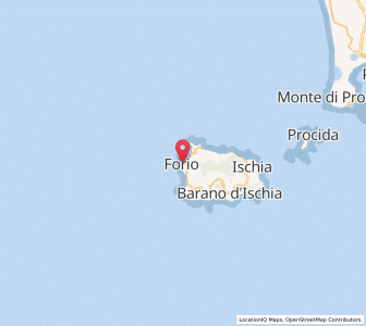 Map of Forio, Campania