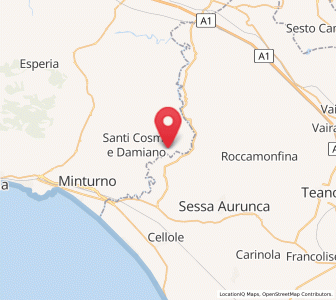Map of Forme di Suio-San Cataldo, Lazio