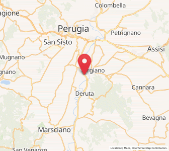 Map of Fornaci, Umbria