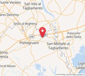 Map of Fossalta di Portogruaro, Veneto