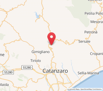 Map of Fossato Serralta, Calabria