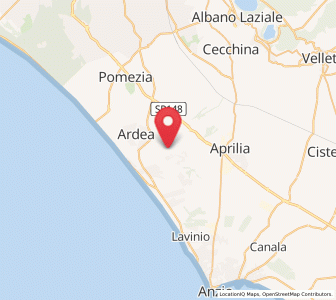 Map of Fossignano, Lazio