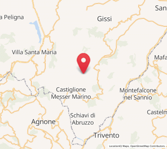 Map of Fraine, Abruzzo