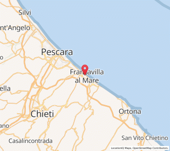 Map of Francavilla al Mare, Abruzzo