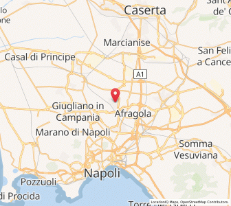 Map of Frattamaggiore, Campania