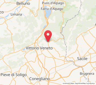Map of Fregona, Veneto