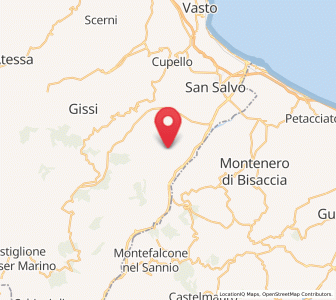 Map of Fresagrandinaria, Abruzzo