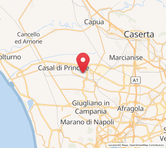 Map of Frignano, Campania