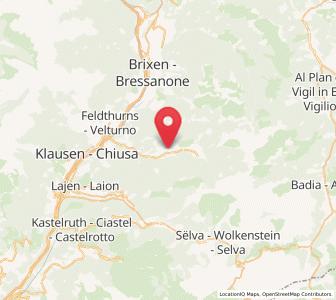 Map of Funes - Villnoess, Trentino-Alto Adige