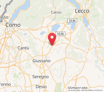 Map of Gaggio, Lombardy