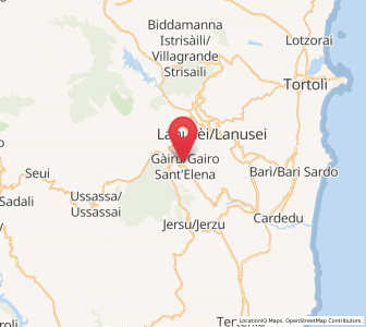 Map of Gairo Sant'Elena, Sardinia