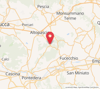 Map of Galleno, Tuscany