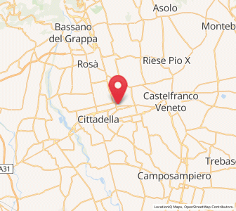 Map of Galliera Veneta, Veneto