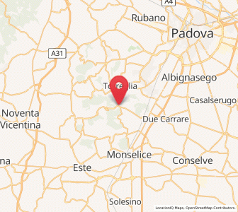 Map of Galzignano, Veneto