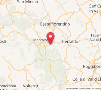 Map of Gambassi Terme, Tuscany