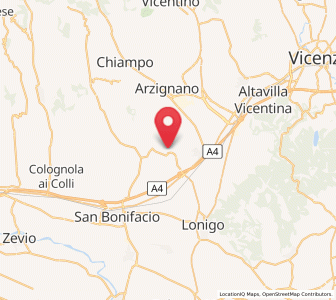 Map of Gambellara, Veneto