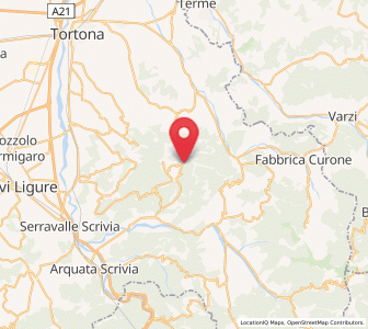 Map of Garbagna, Piedmont