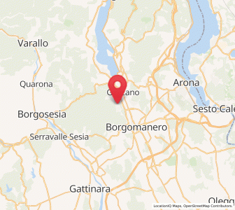 Map of Gargallo, Piedmont