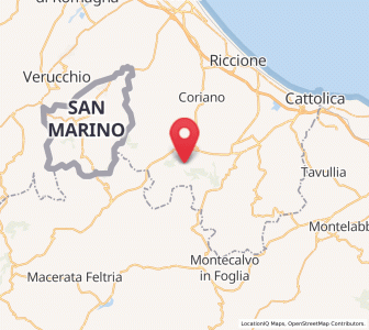 Map of Gemmano, Emilia-Romagna