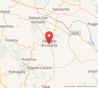 Map of Genzano di Lucania, Basilicate