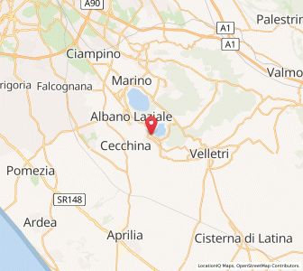 Map of Genzano di Roma, Lazio