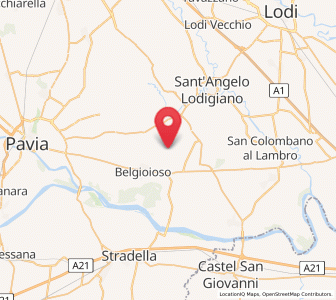 Map of Genzone, Lombardy