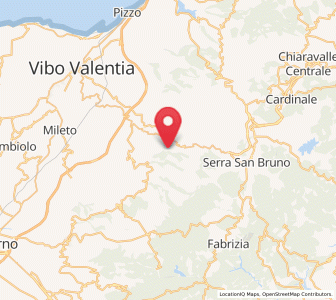 Map of Gerocarne, Calabria