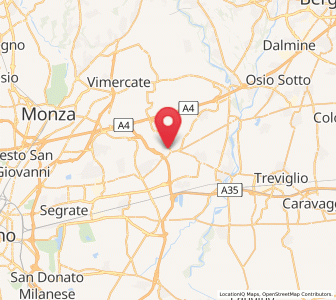 Map of Gessate, Lombardy