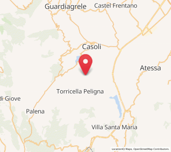 Map of Gessopalena, Abruzzo