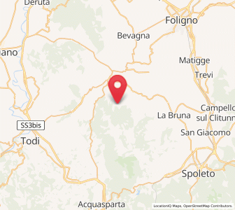 Map of Giano dell'Umbria, Umbria