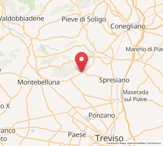 Map of Giavera del Montello, Veneto