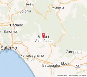 Map of Giffoni Valle Piana, Campania