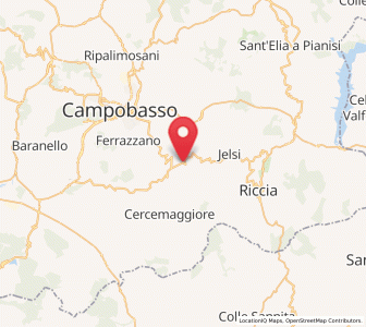 Map of Gildone, Molise
