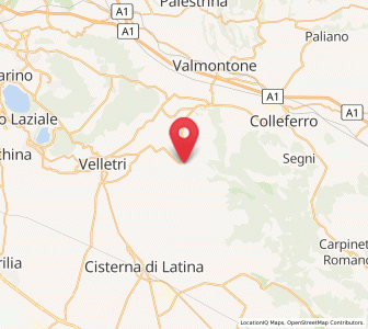 Map of Giulianello, Lazio